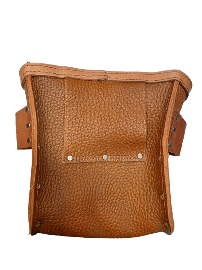 Graber Brown Leather Bolt Bag