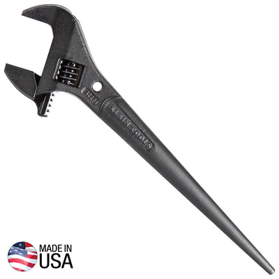 Klein 3227 - 10'' Mini Adjustable Spud Wrench. Made in U.S.A. ( Size-Small)