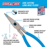 Channel Lock 317 - 8 inch Long Nose Plier with Side Cutter