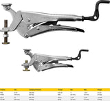 STRONG HAND PE10 Expand-O Pliers, 10", Reverse-Action Clamping Pliers, Clamping Pressure: 900 LBS (410 kg), Min: 1-3/8" (35 mm), Max 2-3/4" (70 mm)