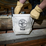 KLEIN TOOLS 5416 Canvas Bolt Bags with Bull-Pin Loop On Each Side( Black Loops-Back Side)