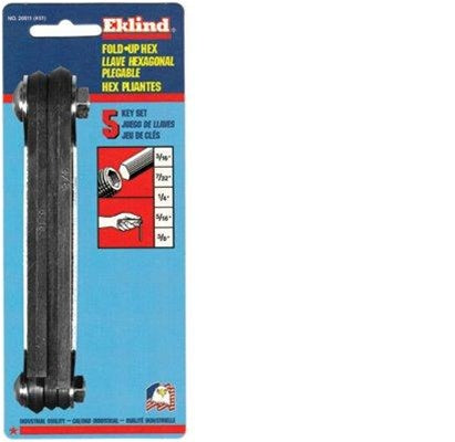 EKLIND 20511 FOLD UP HEX KEY SET-INCH, 3/16